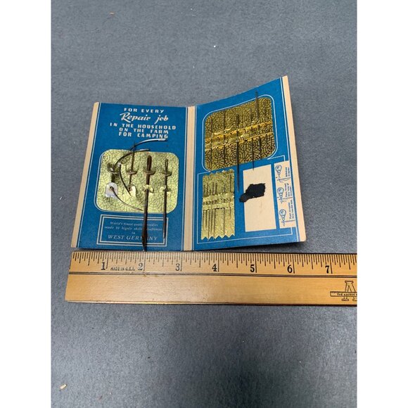 Vintage Carnation-Albers Needle Kit for Bags-Leather-Clothing-Darning West Germa - Picture 4 of 6